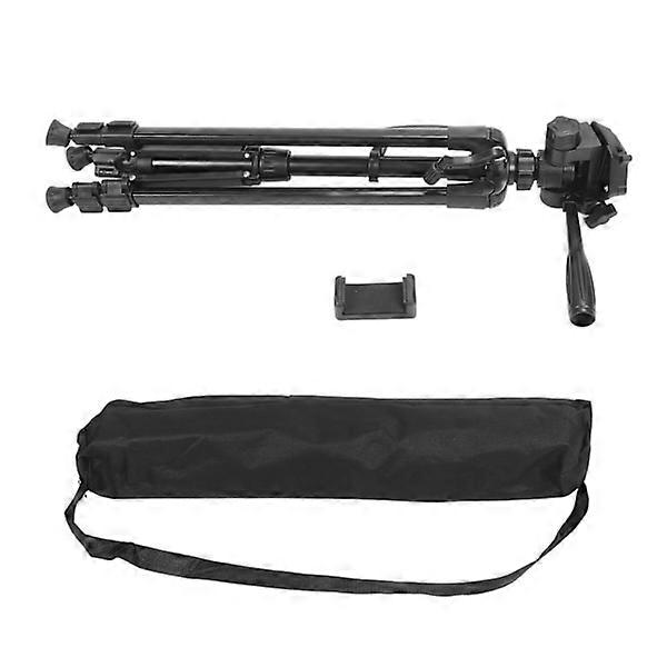 55 inch Portable Tripod Foldable Stable 1/4 Screw Camera Floor Tripod for Phone Projector