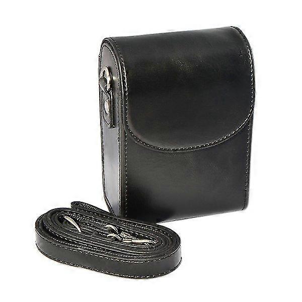 Leather Camera Case for Panasonic Lumix LX10 LX15 TZ96 TZ95 TZ90 TZ80 TZ70 TZ60 TZ50 TZ40 TZ30 TZ20 TZ10 ZS70 ZS50 ZS30 ZS20(Black)