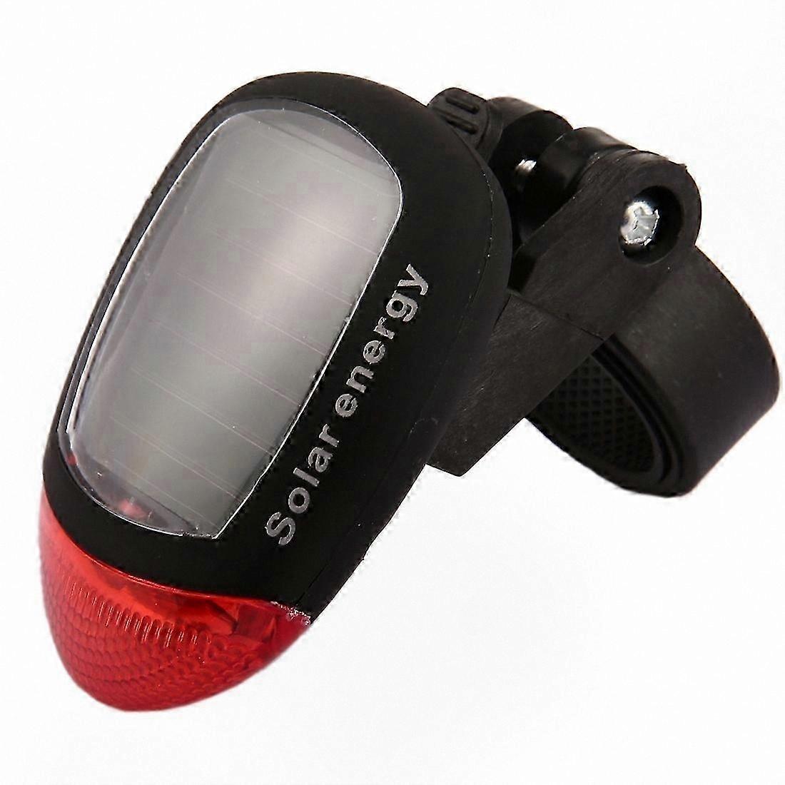 Solar-Powered LED Bicycle Rear Light with Charging Function