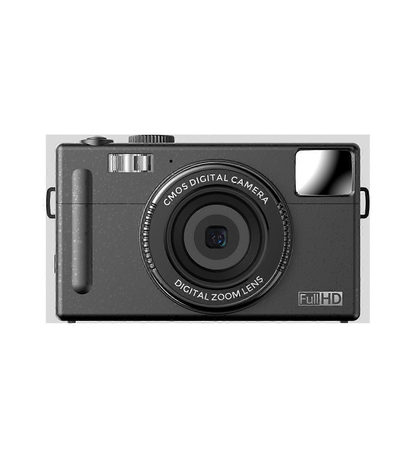 1080P Compact Digital Camera 48MP 3.0 inch LCD Screen Auto Focus 16x Digital Zoom Anti-Shake Built-in Flash(black)