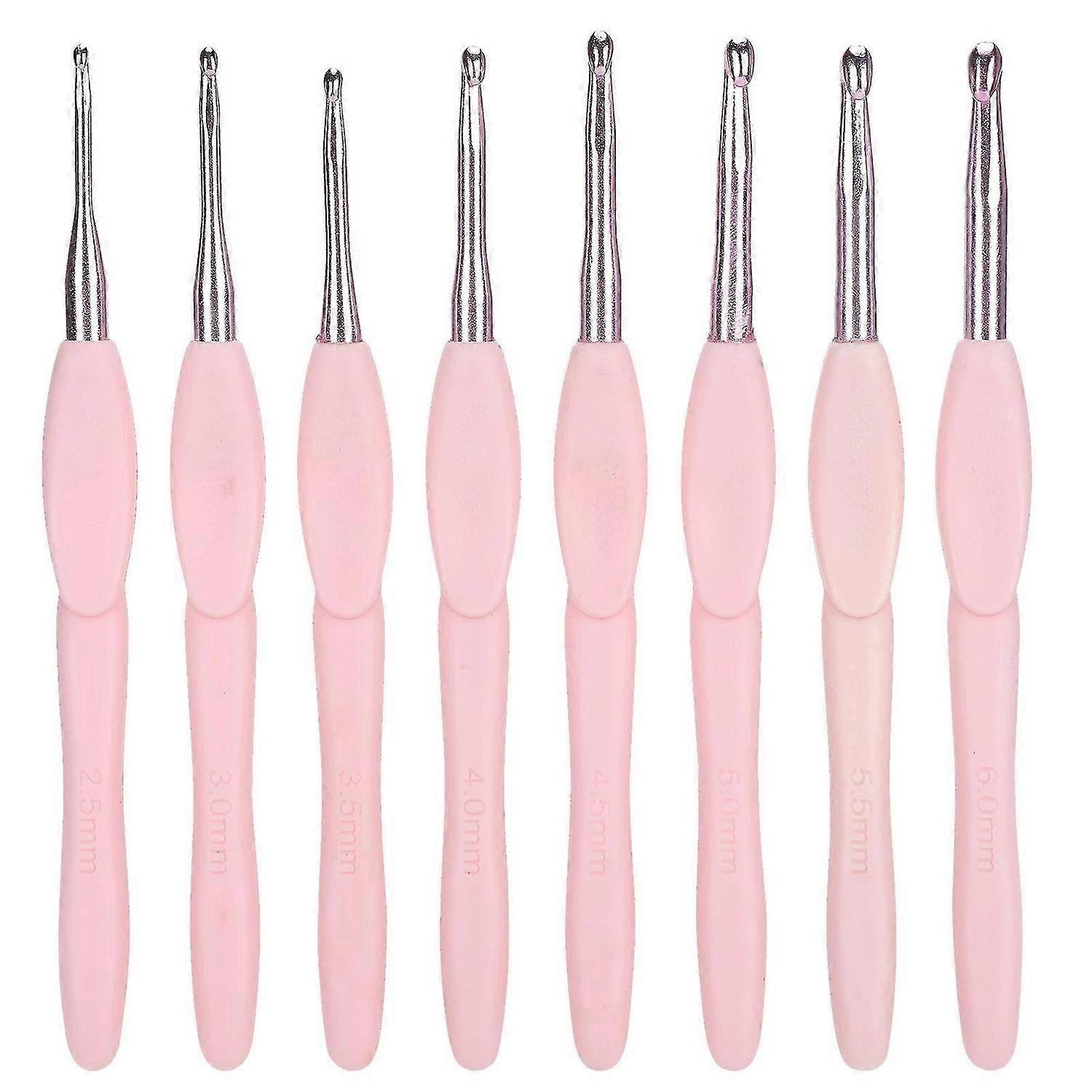 2025 Latest Model 8Pcs Ergonomic Crochet Set Knitting Tools Sweater Needle