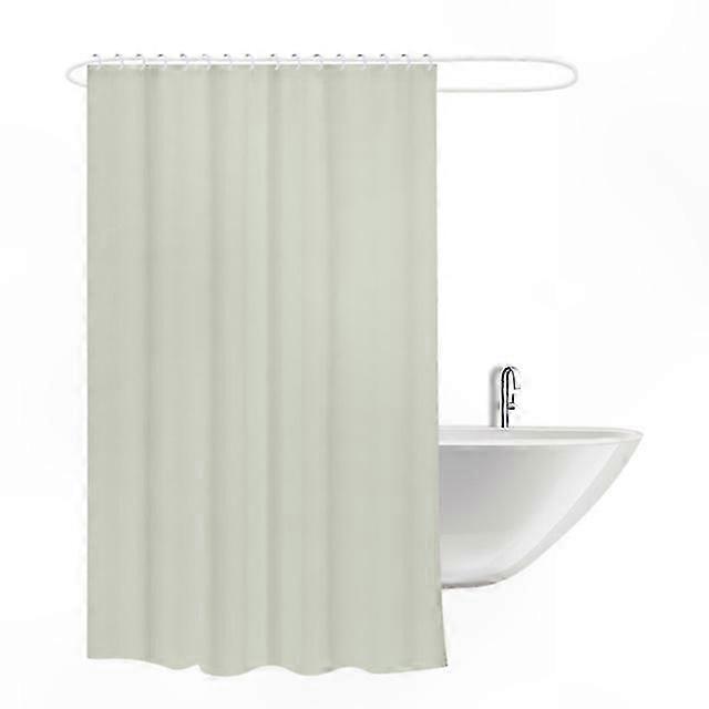 Mildew-Resistant PEVA Shower Curtain Liner with 12 Hooks for Bathroom Use