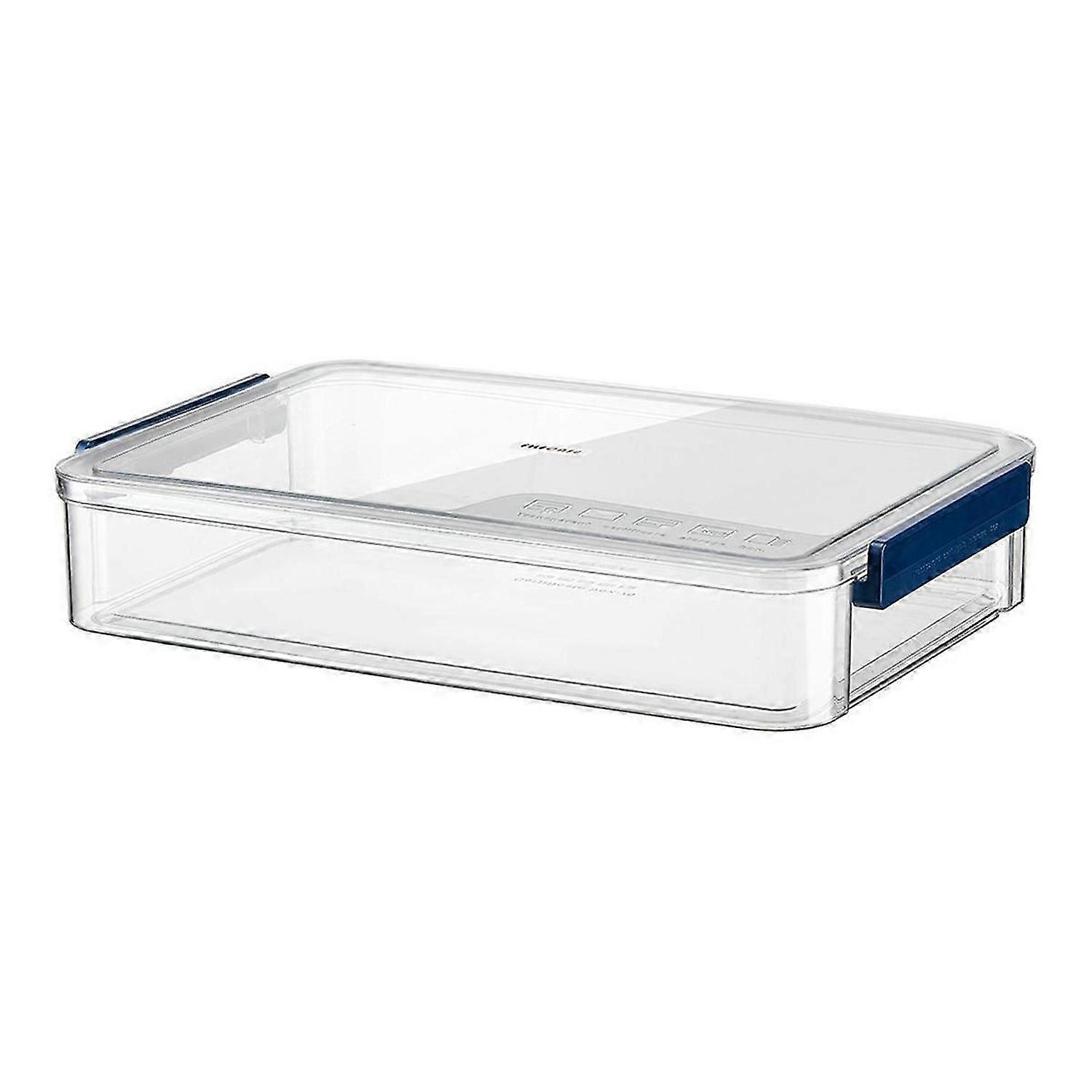 A4 Transparent Storage Box Portable Plastic Document Blue