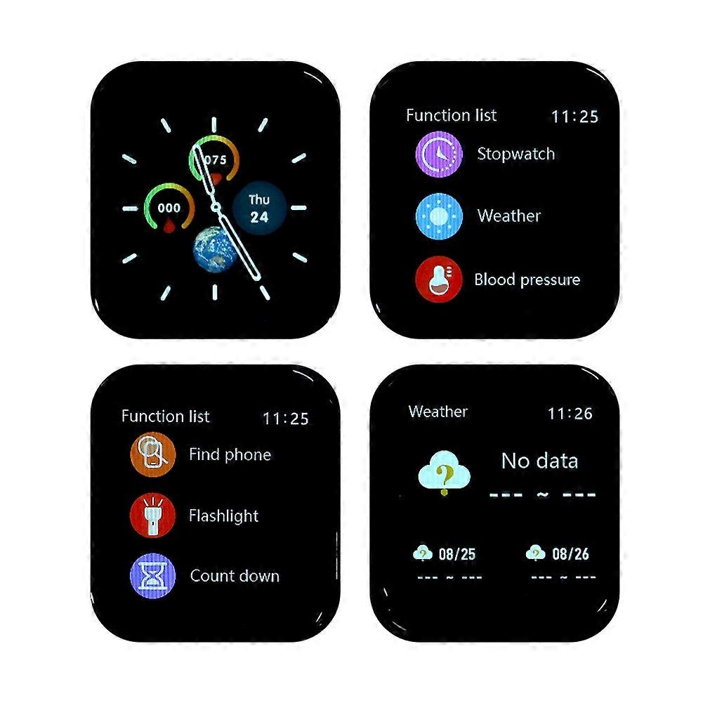 SE02 Grey Touch Screen Smart Watch 200mAh Waterproof IP68