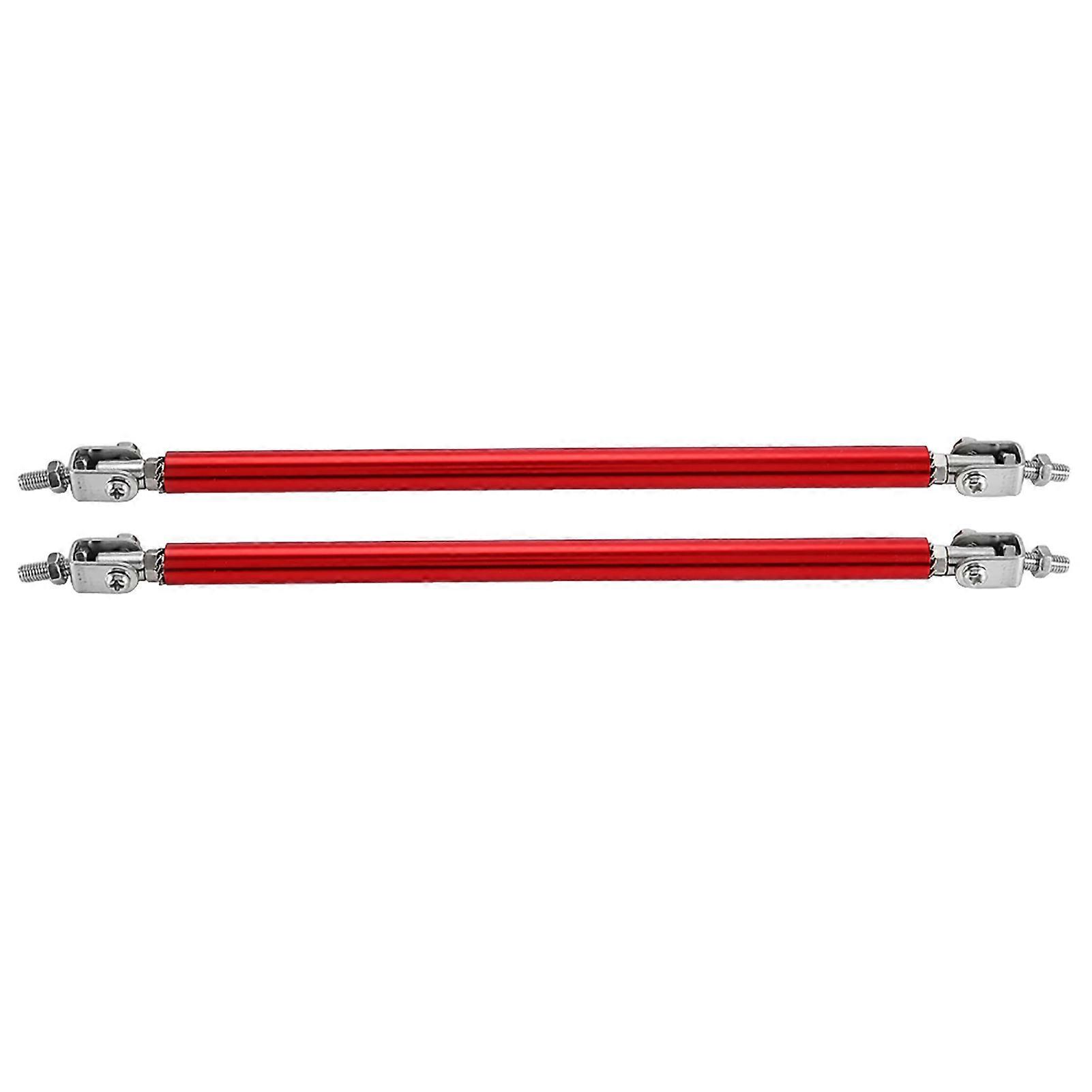 1 Pair 20cm Car Front Bumper Support Bars (Red)