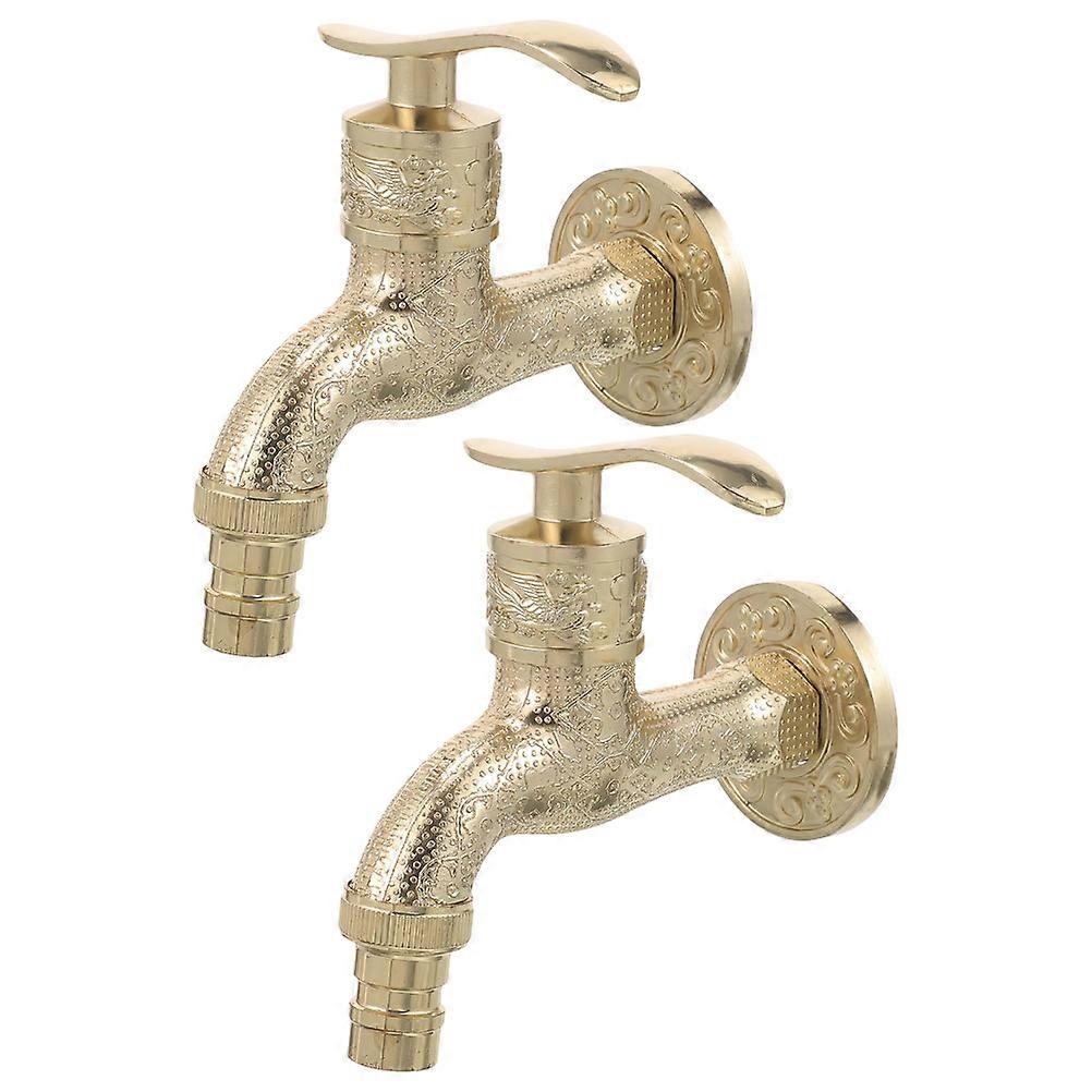 Retro Washing Machine Faucet Wall Mounted for Bathroom 4Pcs Set