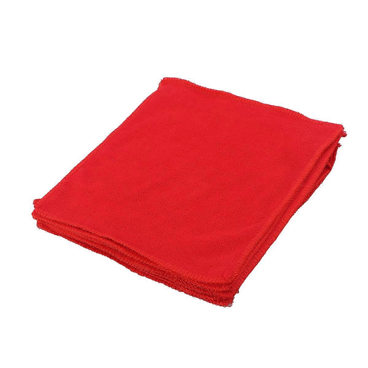 Car Drying Towel Microfiber Cloth for Car Use 50Pcs Red Pack