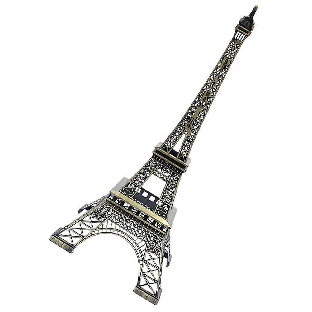 Alloy Eiffel Tower Statue Decorative Model for Home Or Office 2Pcs Set