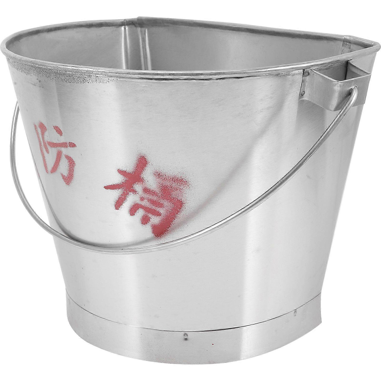 Stainless Steel Bucket Fire Fighting Bucket for Storage Practical Use