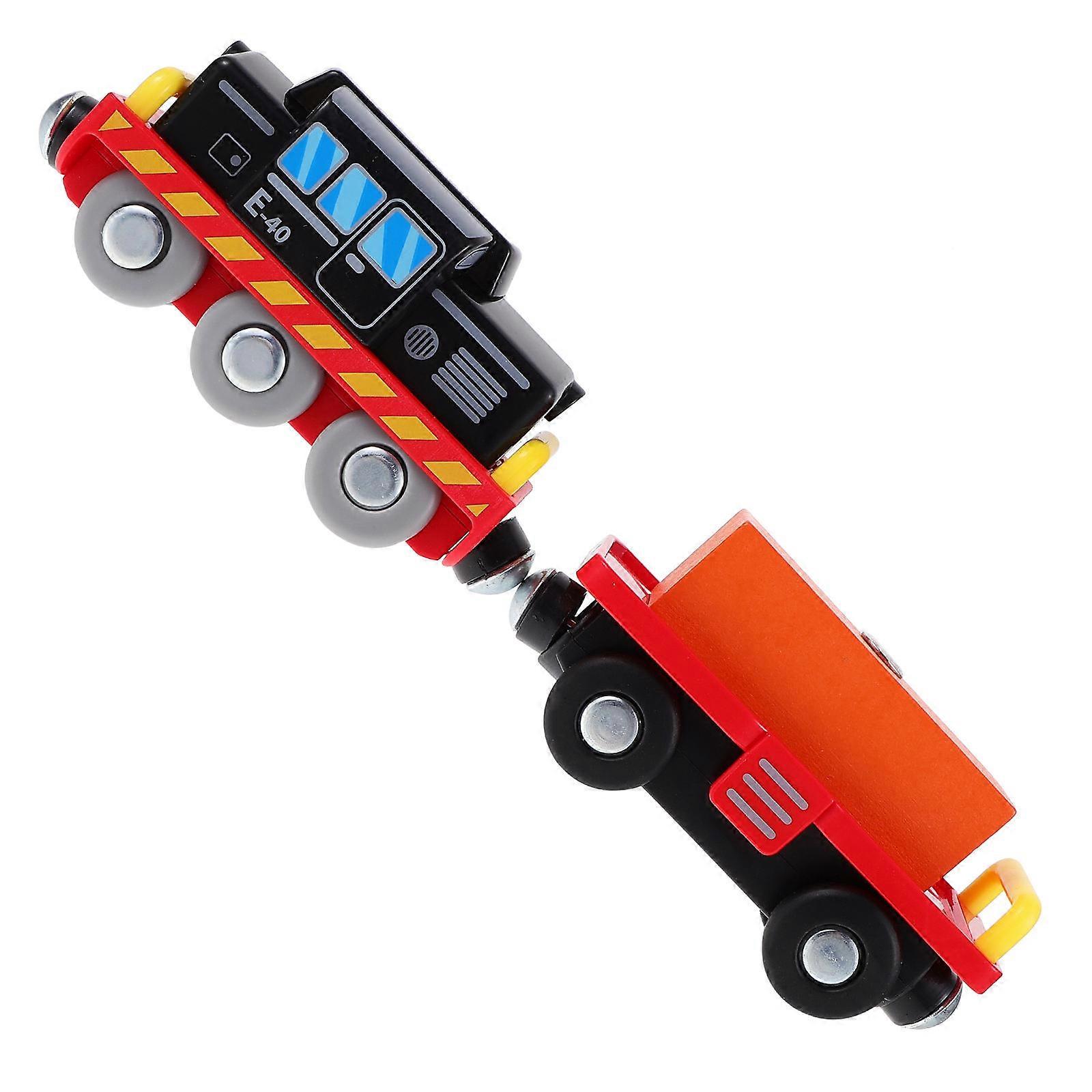 Plastic Train Toy Kids Train Toy for Playing 1Set with Red Color Design
