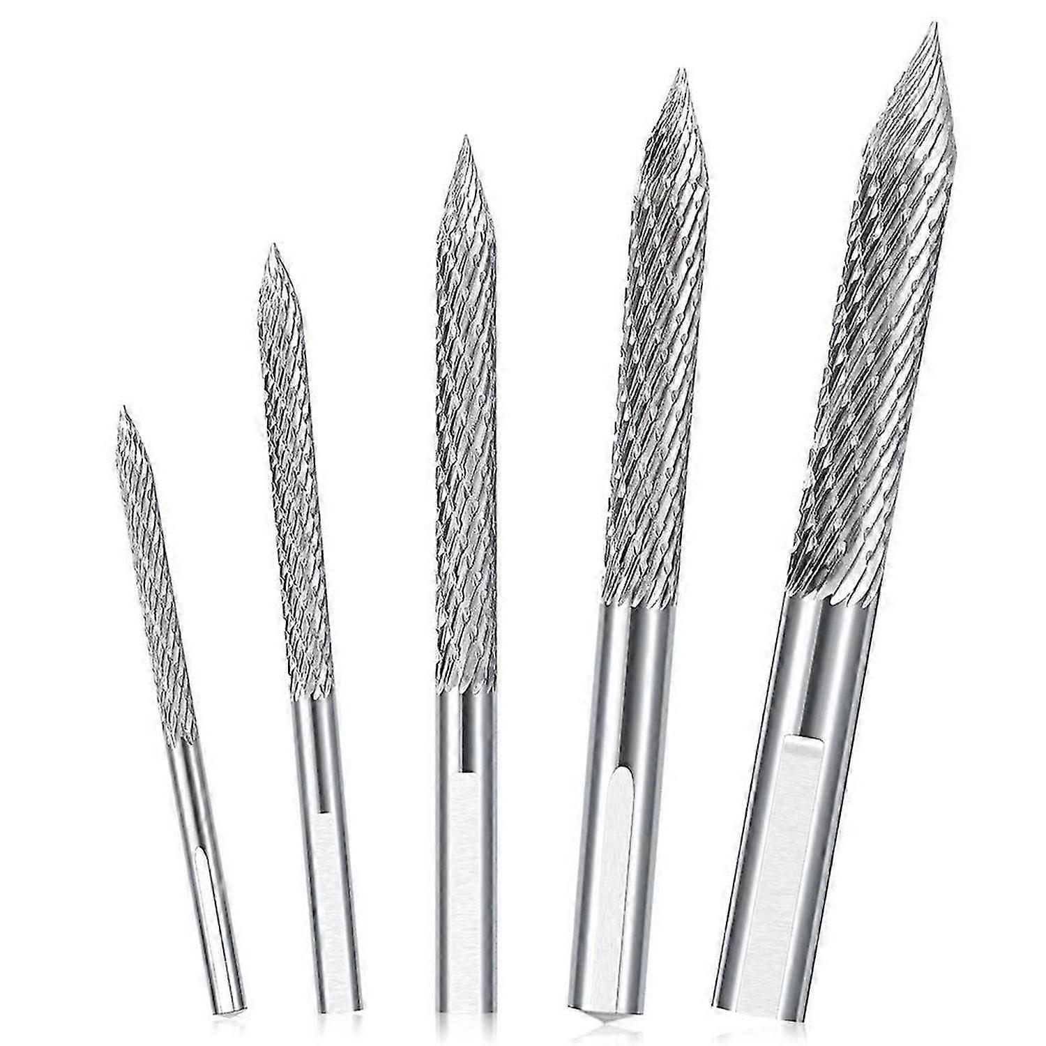 5 Pack Tire Bit Multi Sizes Tire Repair Carbide Burr Drill Bit Tire Patches Plug Cutters Wire Cutter