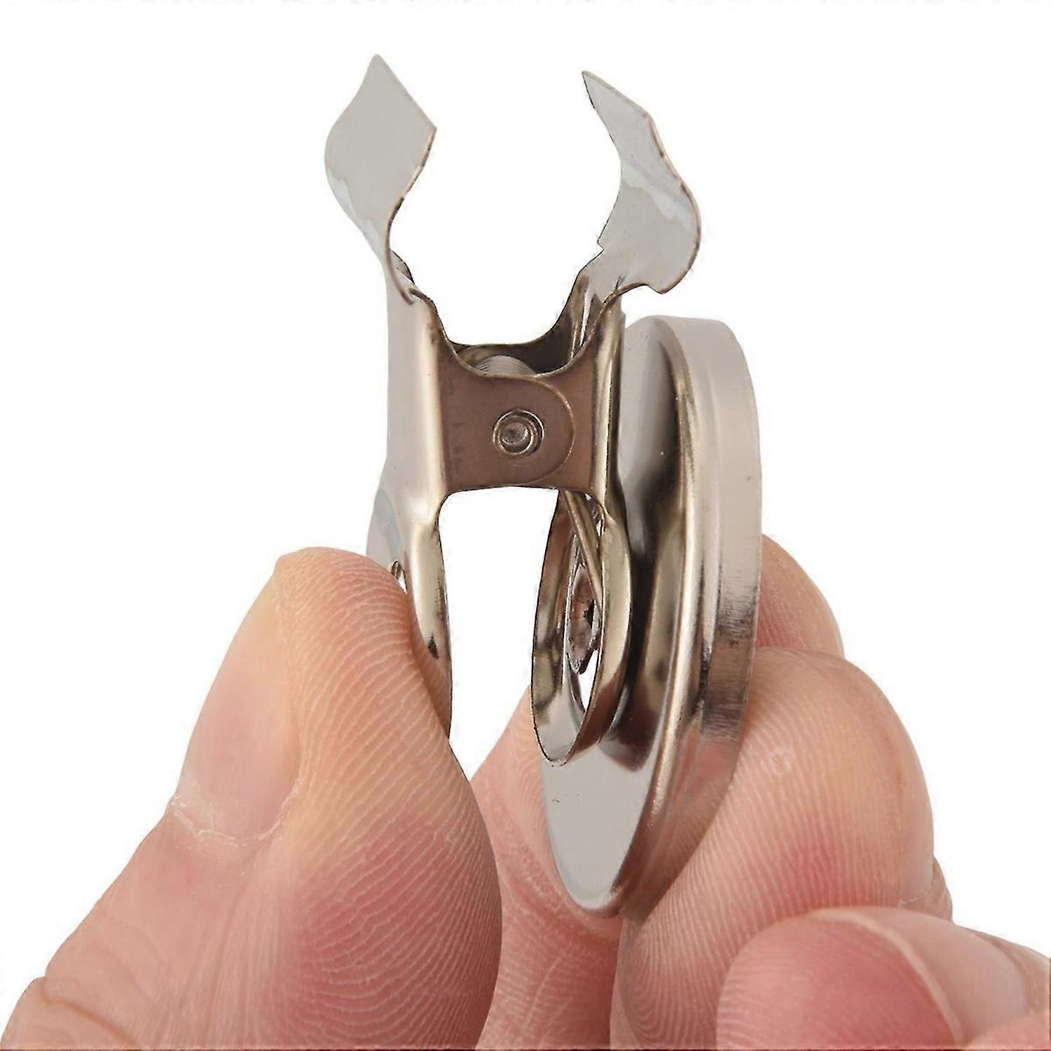 5pcs 3cm Magnetic Clip Magnet Refrigerator Wall Memo Note Message Holder Silver