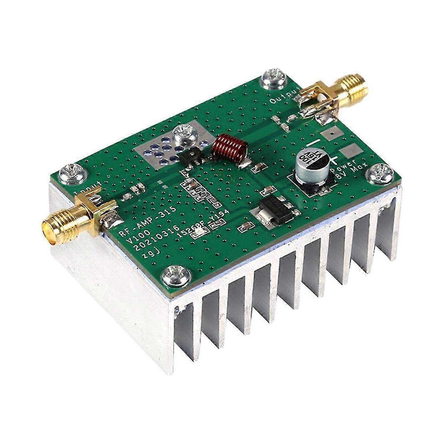 315MHz 8W RF Power Amplifier Single Frequency UHF Power Amplifier for Ham Radio Remote Control Fligh