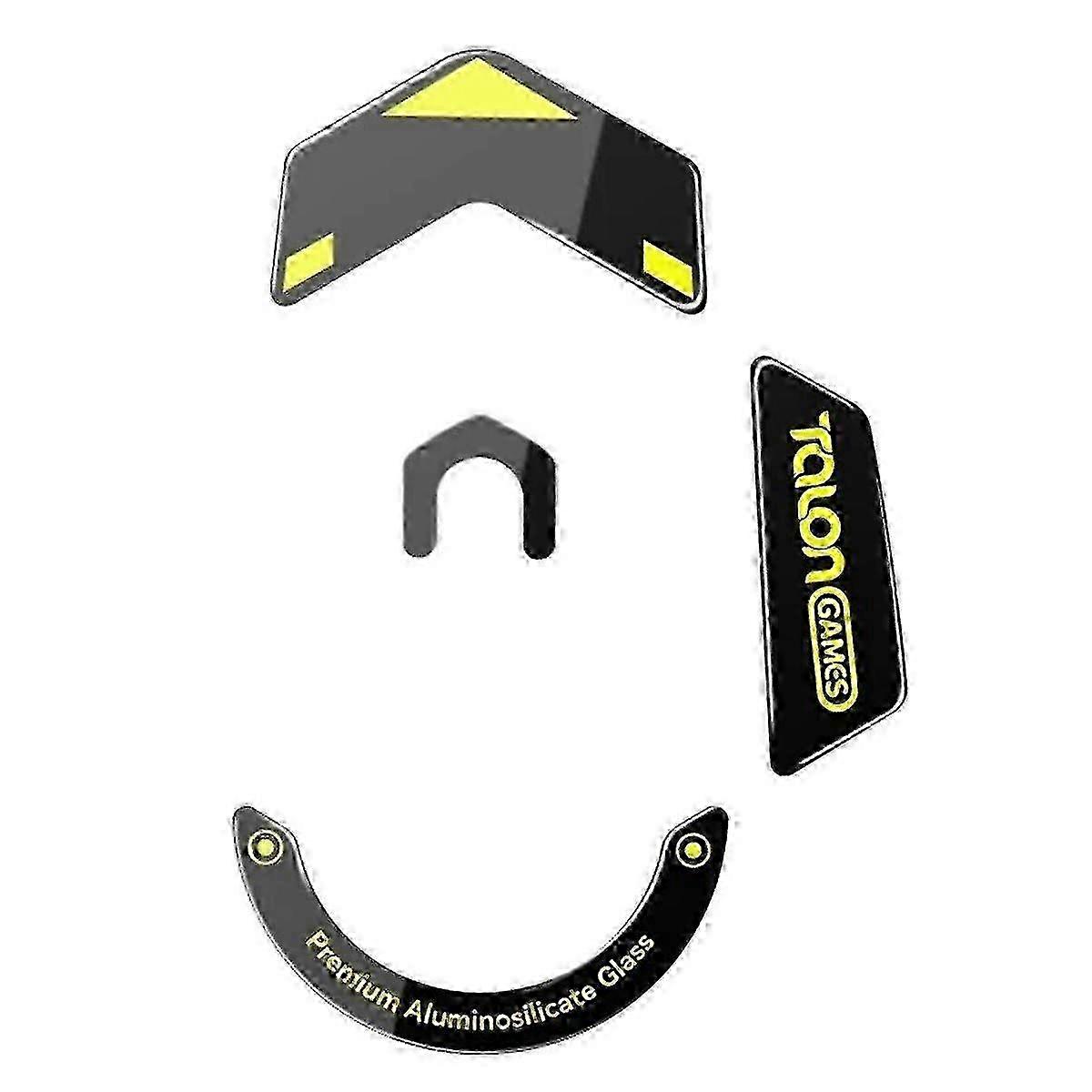 Glass Mouse Feet Compatible For G502 X Plus Wireless Mouse Round Curved Edge Mouse Glass Skates, B