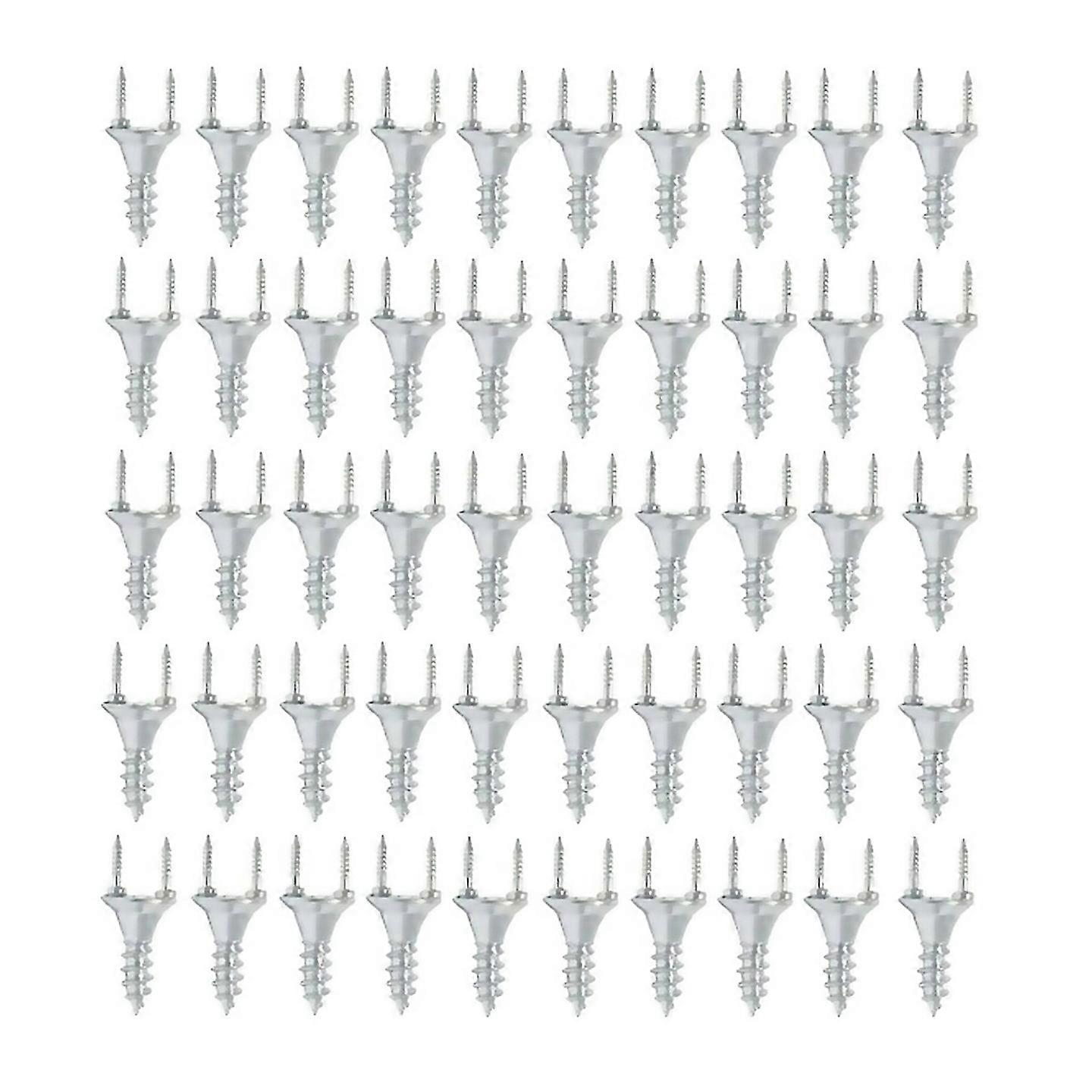 For 50pcs Seamless Nails Doubleheaded Screw Solid Wood Baseboard