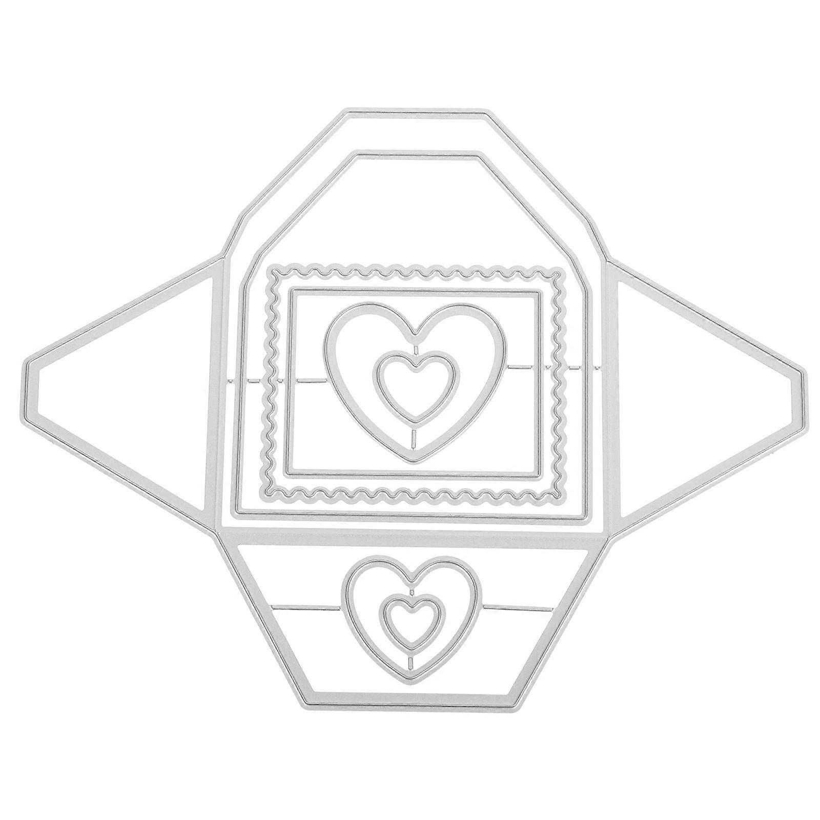 Cutting Die For Card Making: 3d Background Frame Metal Cutting Dies - Metal Stencil Templates For Scrapbooking Diy Album Card Making Envelope Paper Cr