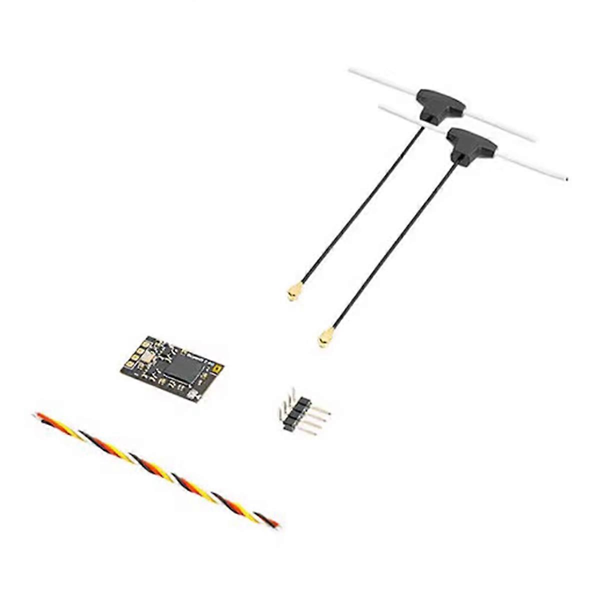Super D ELRS Diversity Receiver ExprssLRS RX 2T Antennas TCXO in for RC FPV Long Range/Freestyle Drone ELRS 868MHz