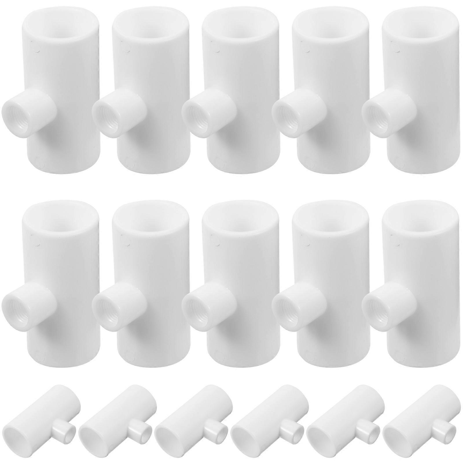 Chicken Waterer Tee for Connecting 60Pcs Poultry Waterer Plastic Fittings