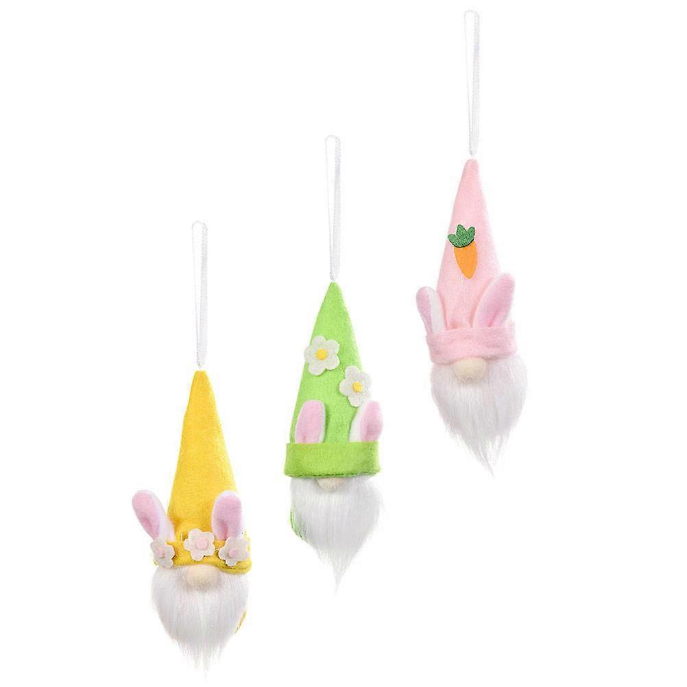 Easter Bunny Gnome Pendant for Creative Easter Decor 6Pcs Assorted Colors