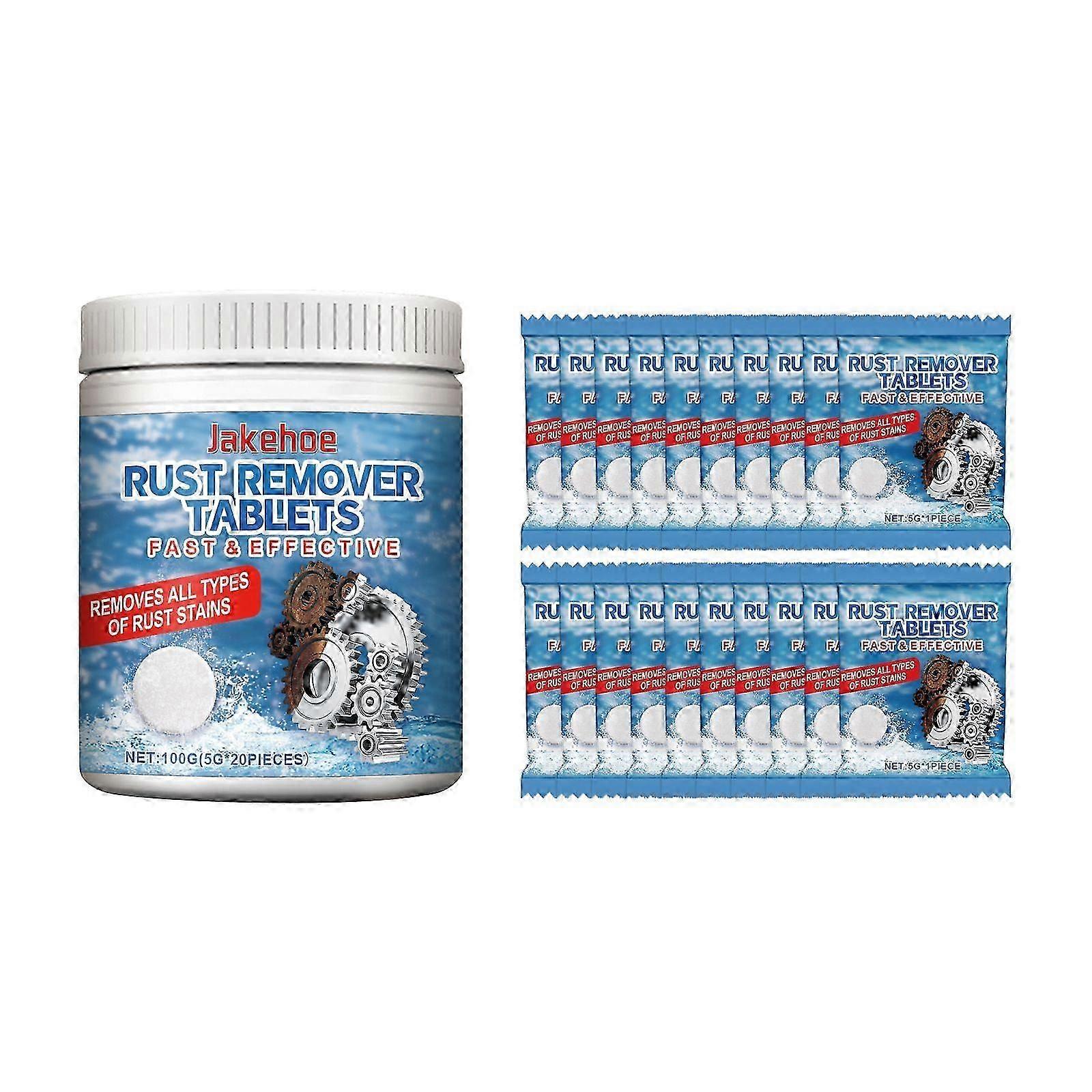 Jakehoe Effervescent Rust Removal Tablets for Kitchen Stove and Cookware - Polish and Clean