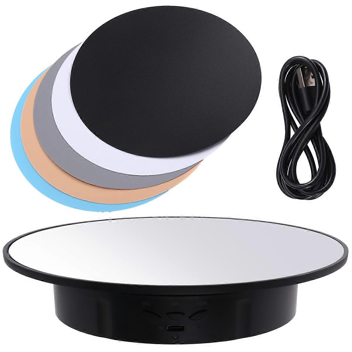 360 Degree Rotating Display Stand,360 Degree Turntable ,5 PVC Backgrounds,for Photography Product an