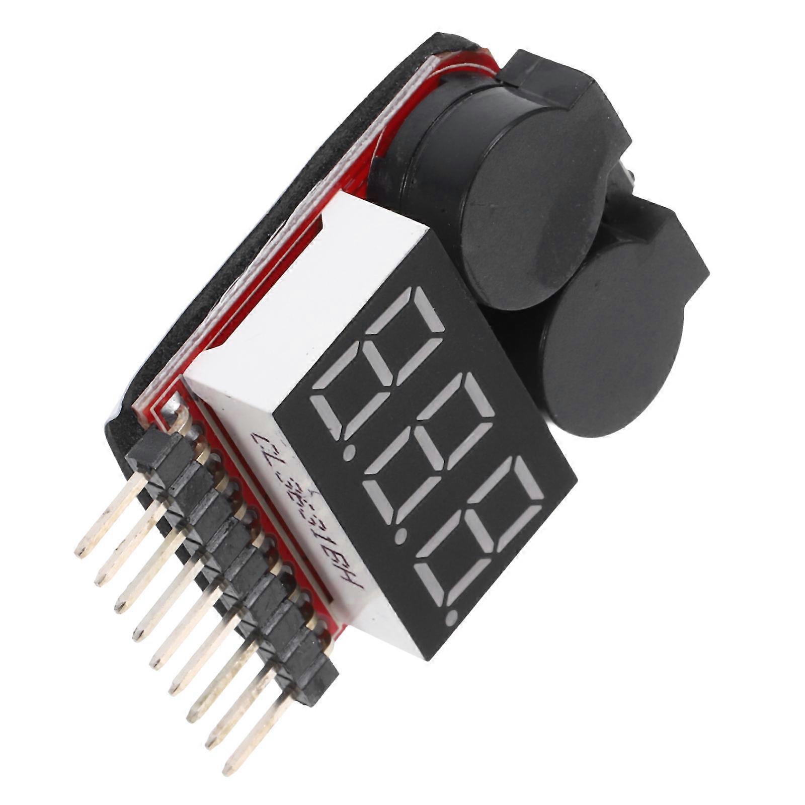 Lipo Battery Tester Monitor Low Voltage Buzzer Alarm Battery Voltage Check Tool 1-