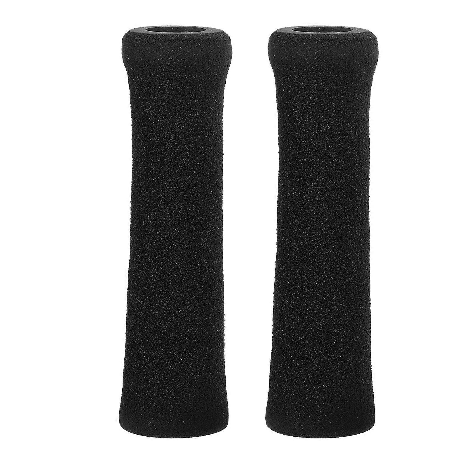 Non-Skid Elderly Cane Handle Grips for Walking Stick Use 2Pcs Dark Grey