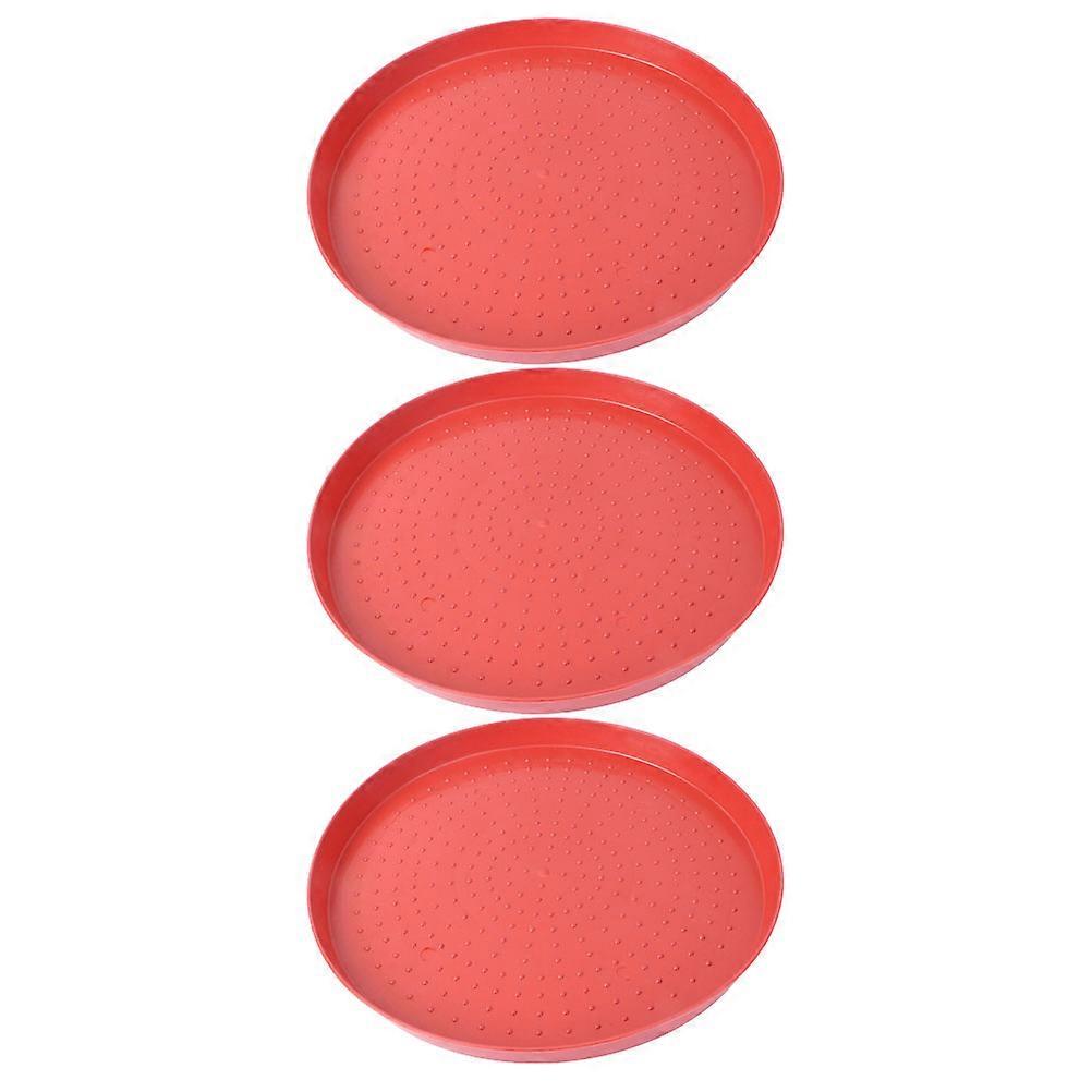 12 Pcs Fodder Tray Pads Round Feeding Plates Perfect For Chickens Geese Pigeons And Other Poultry Use