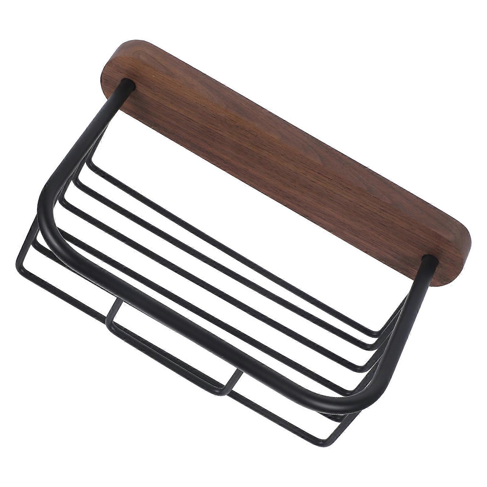 Wall Mounted Tissue Box Holder 5Pcs Coffee Color Rectangular Design For Bathroom Easy Cleaning Storage