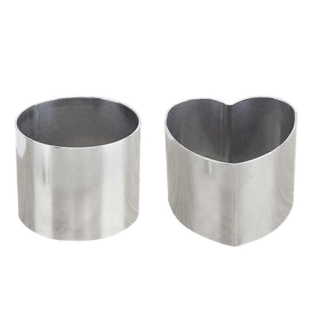 4Pcs Stainless Steel Mousse Ring for Cake Cutting Pastry Baking Tool