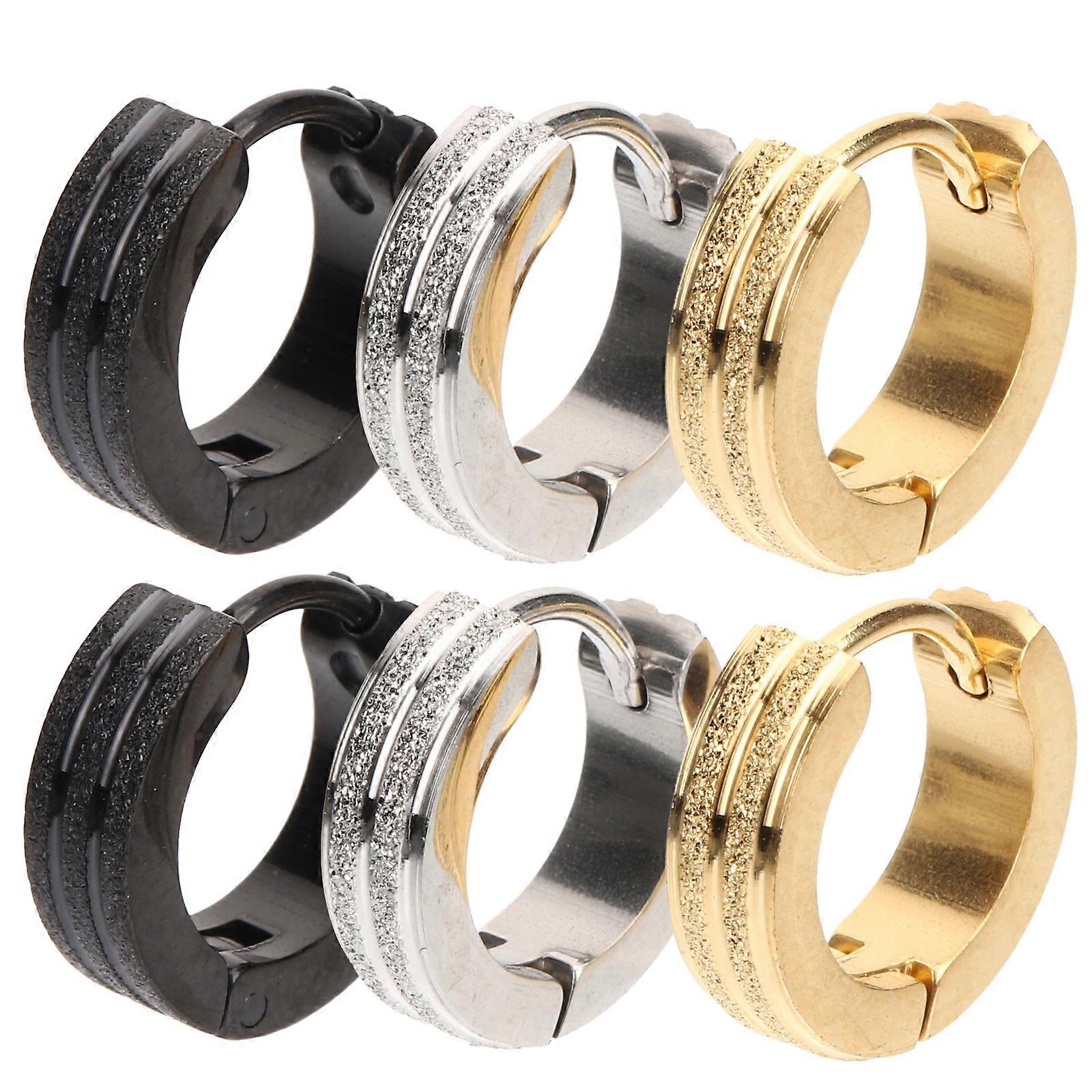 Durable Round Hoop Earrings for Daily Wear and Party Use for Jewelry Lovers in Assorted Color with Rust Resistant Technology 15 Pairs