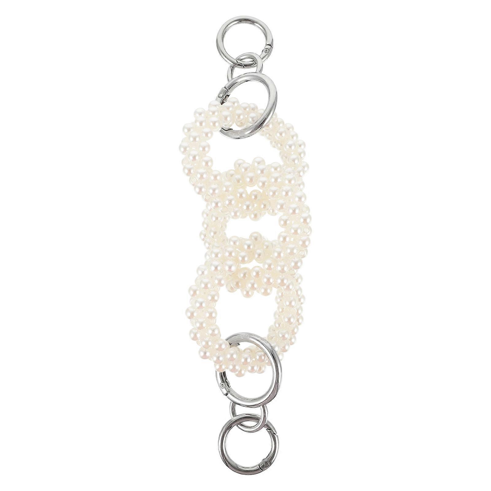 Plastic Pearl Bag Chain Replacement Chain for Bag Accessories 2Pcs