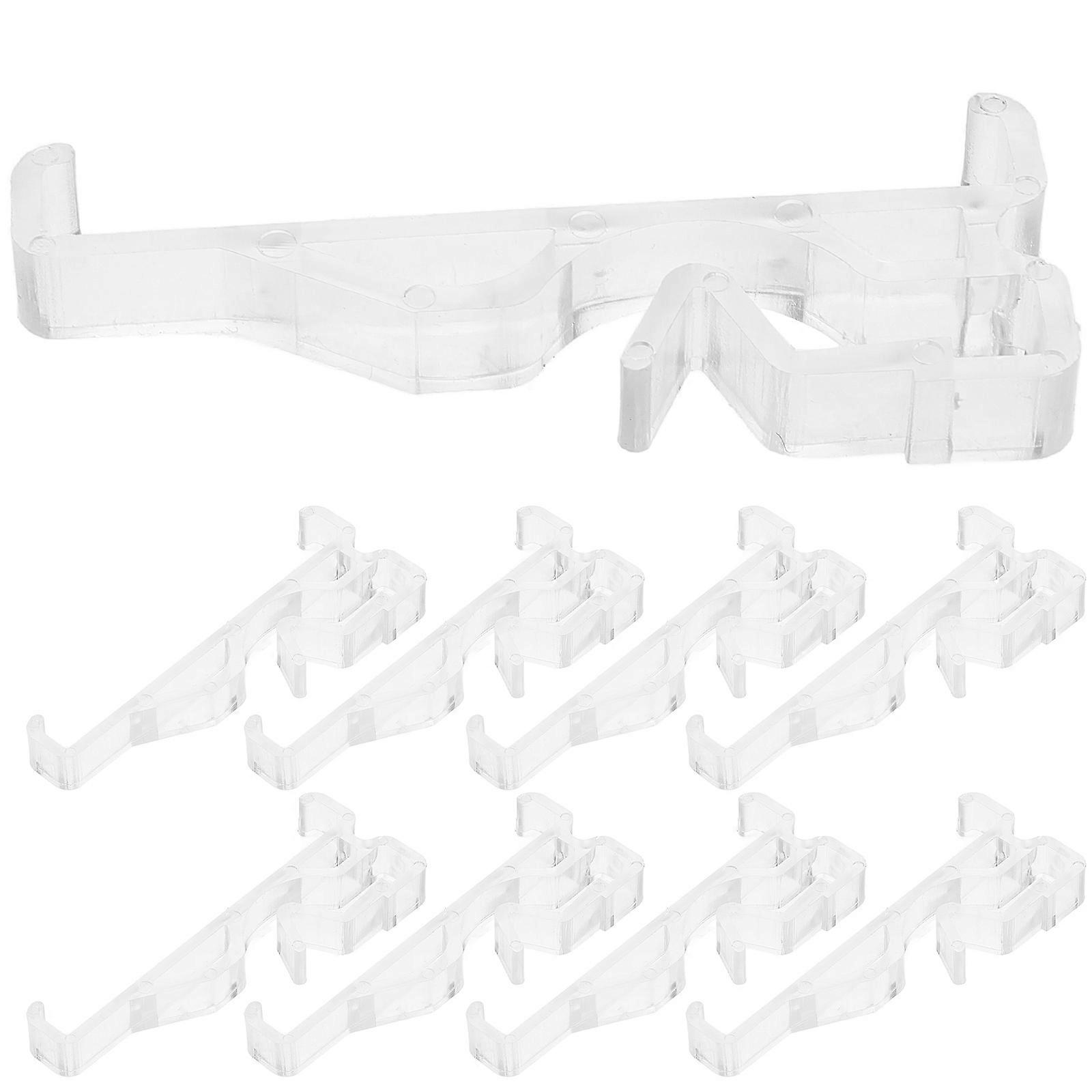 Clear Plastic Valance Clips for Window Blinds 48Pcs Acrylic Brackets