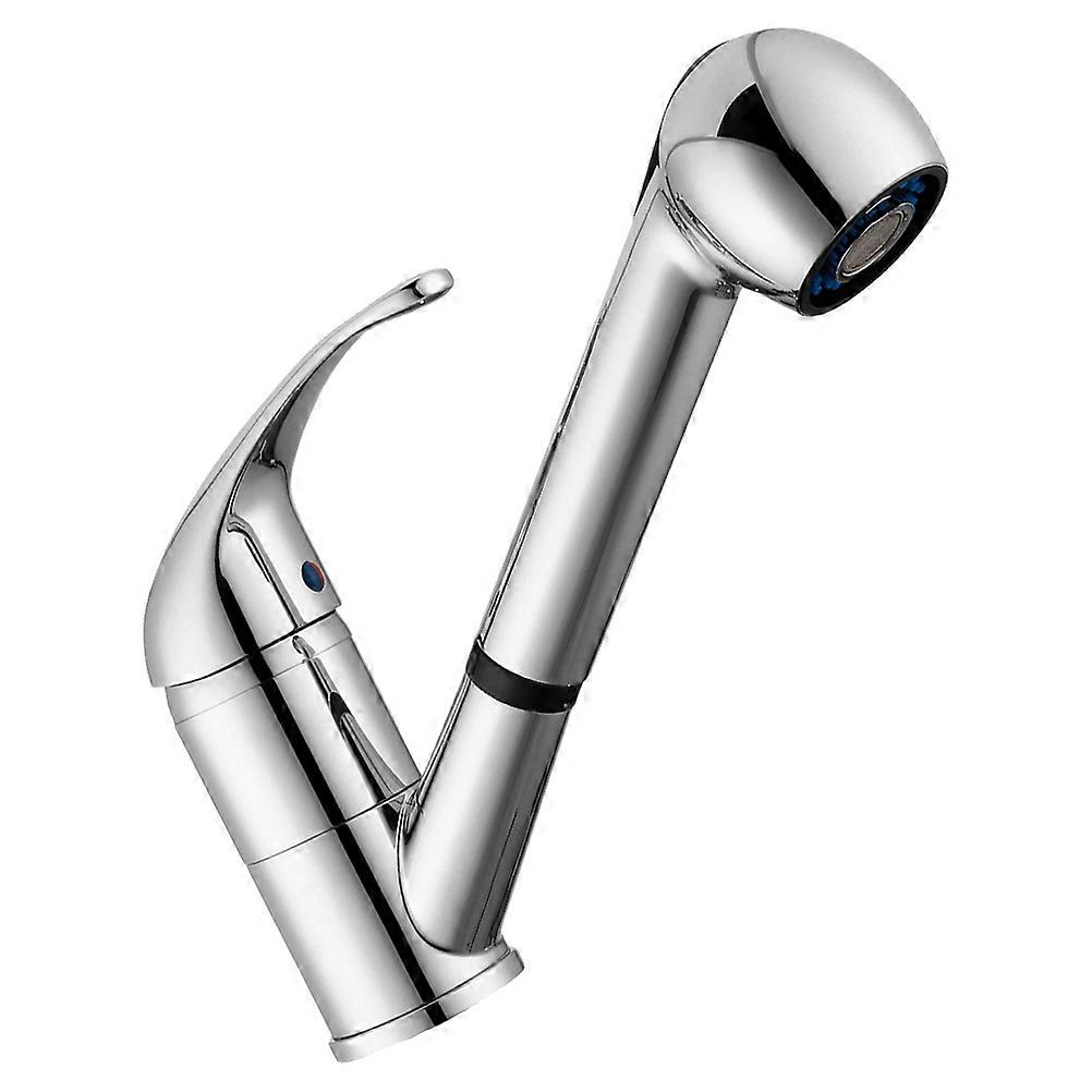 2Pcs Zinc Alloy Kitchen Sink Faucets With Pull Out Sprayer And 360 Degree Rotation For Home Kitchen Use In Sleek Design