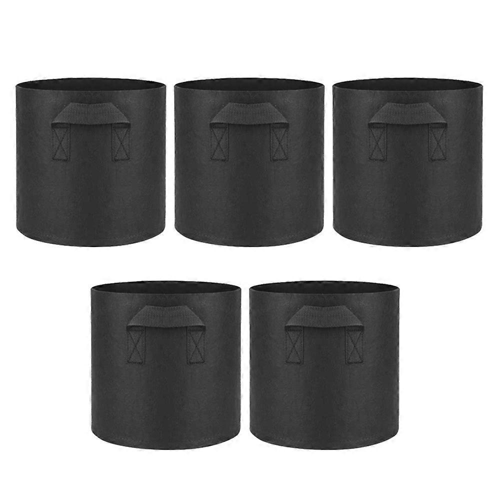 Portable Felt Planting Bag Round Planting Pouch for Growing Plants 1Set Set