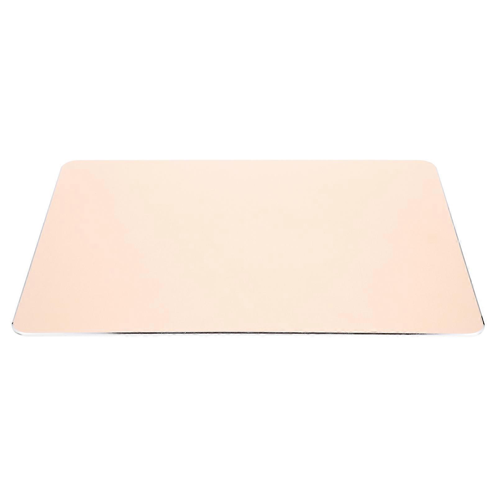Double-Sided Aluminum Alloy Mouse Pad for Desk 2Pcs Square Mouse Mat