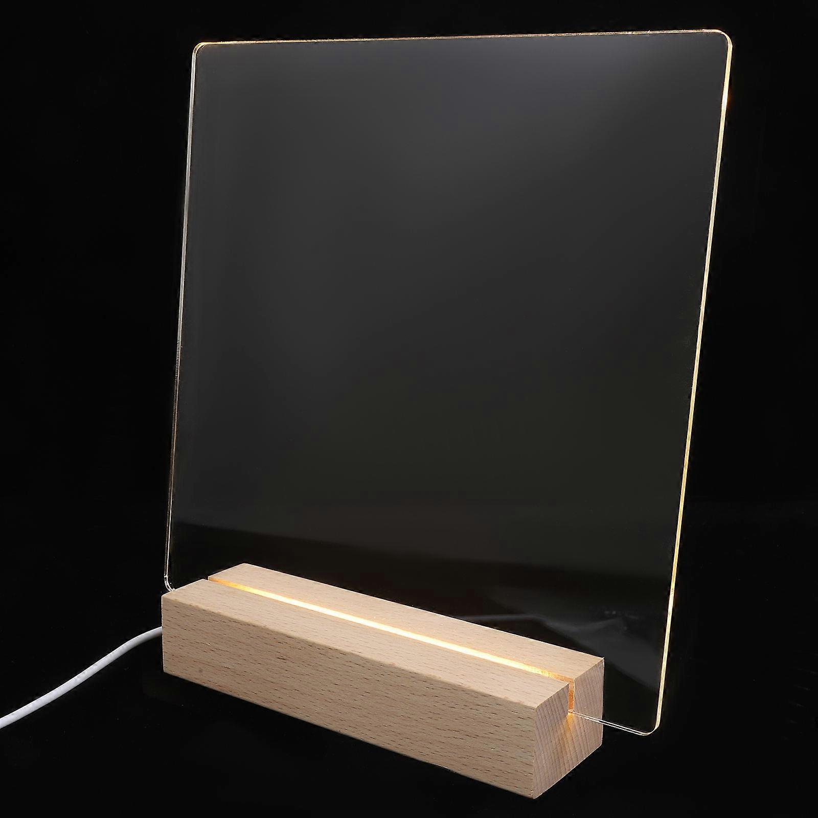 Acrylic Dry Erase Board for Writing with 5Sets of Glowing Memo Boards