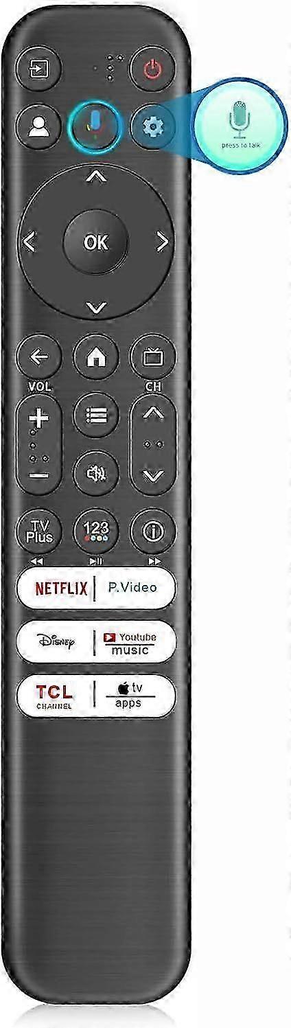 2025 Newest Voice Remote Control for TCL Android, Google Smart TV Remote Control, Compatib