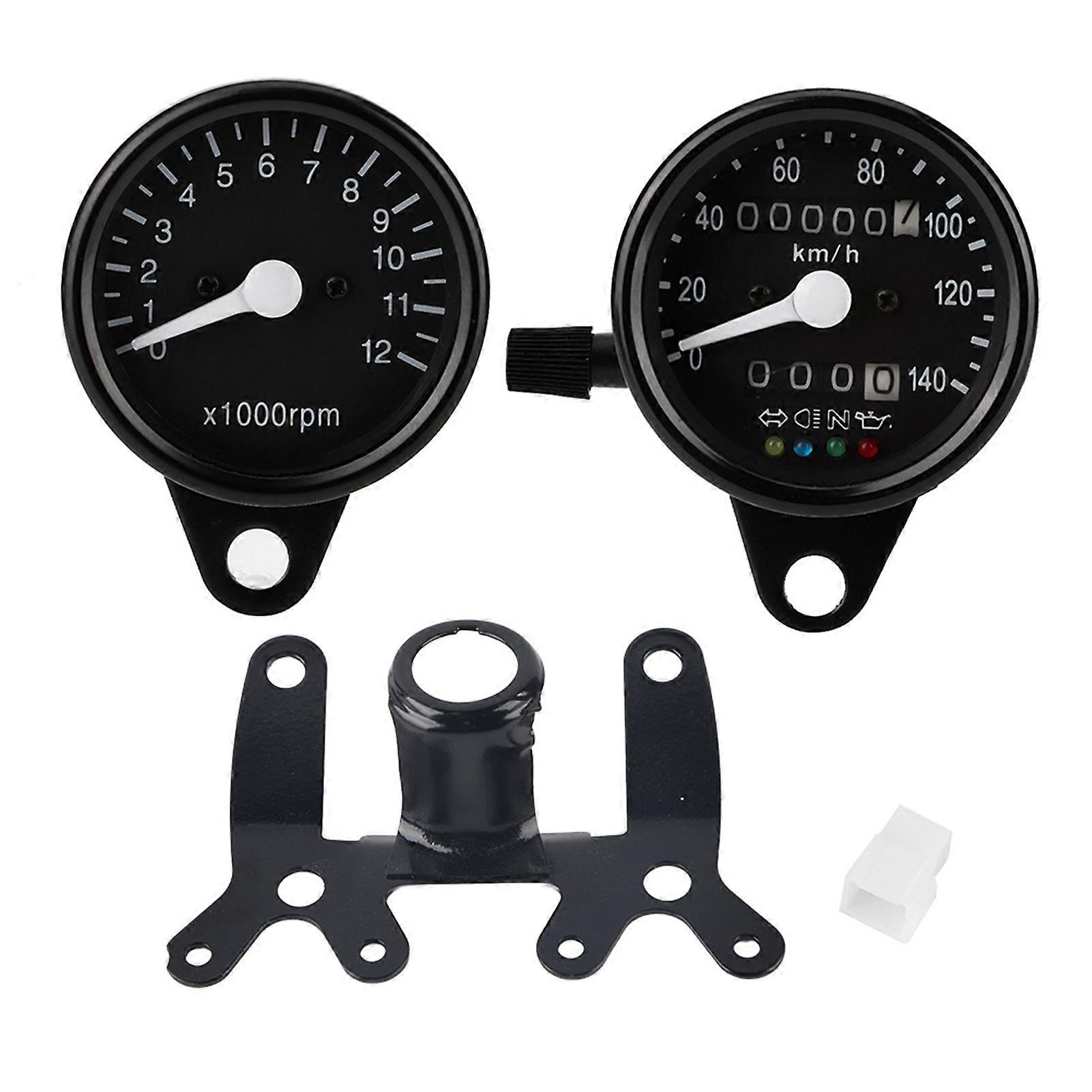 Odometer Mechanical Dual Instrument Electronics Tachometer Guage Fit for CG125 GN125