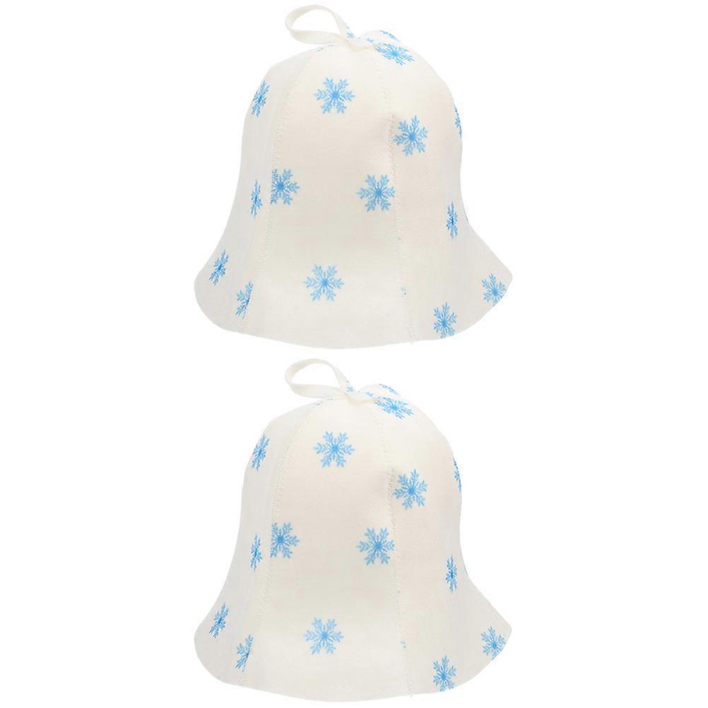 Comfortable Felt Sauna Hat for Spa Use 4Pcs Thick Breathable Sauna Hat