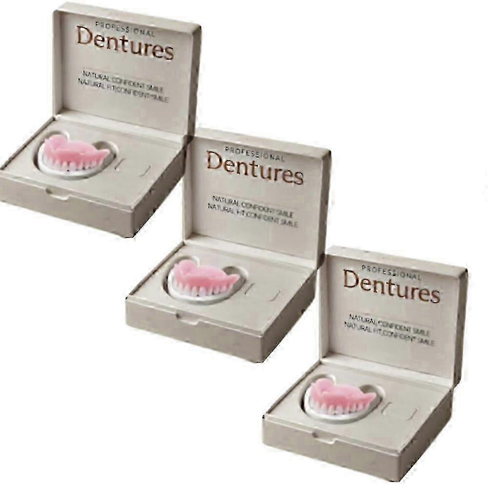 1/2/3x Advanced Customized Full Denture Set, Silicone Reline Denture Set