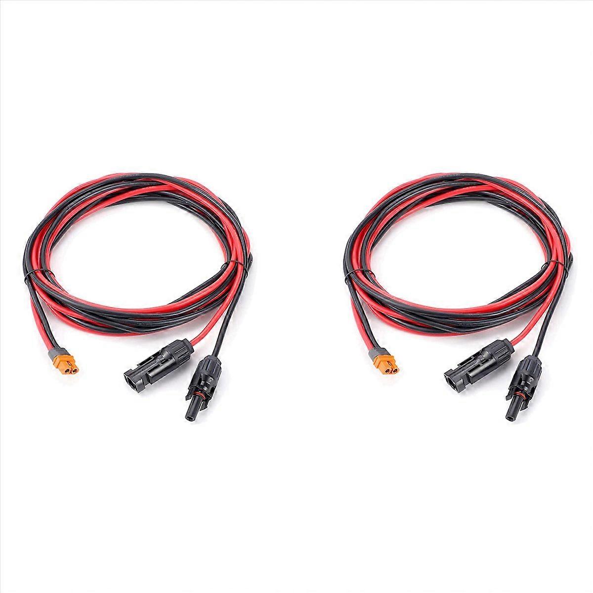 Solar Charge Cable XT60I-F Adapter 12AWG Cable Connector Extension Wire for Solar Panel Generator Po