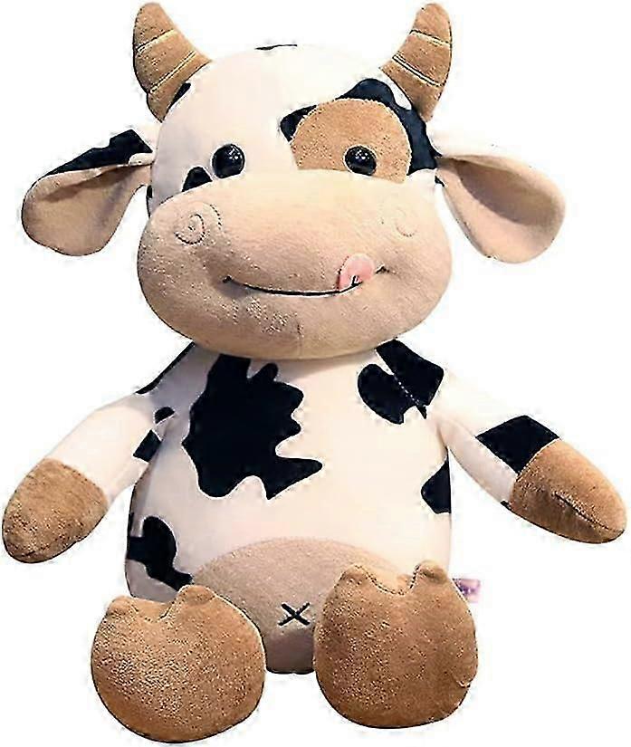 25cm Cow Plush Toy, Stuffed Plush Toy Doll, Soft Fluffy Friend, Hugging Cushion - Present for All Ages and Occasions