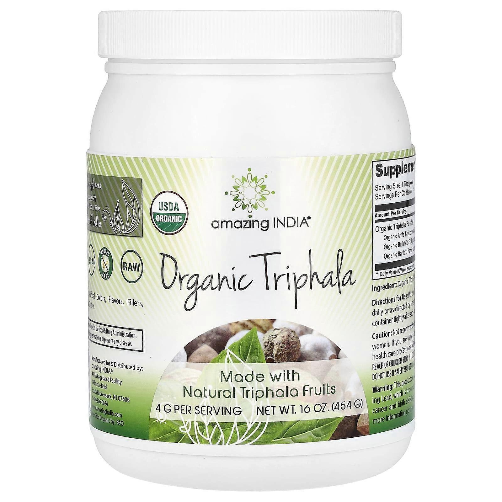 Organic Triphala, 16 oz (454 g)