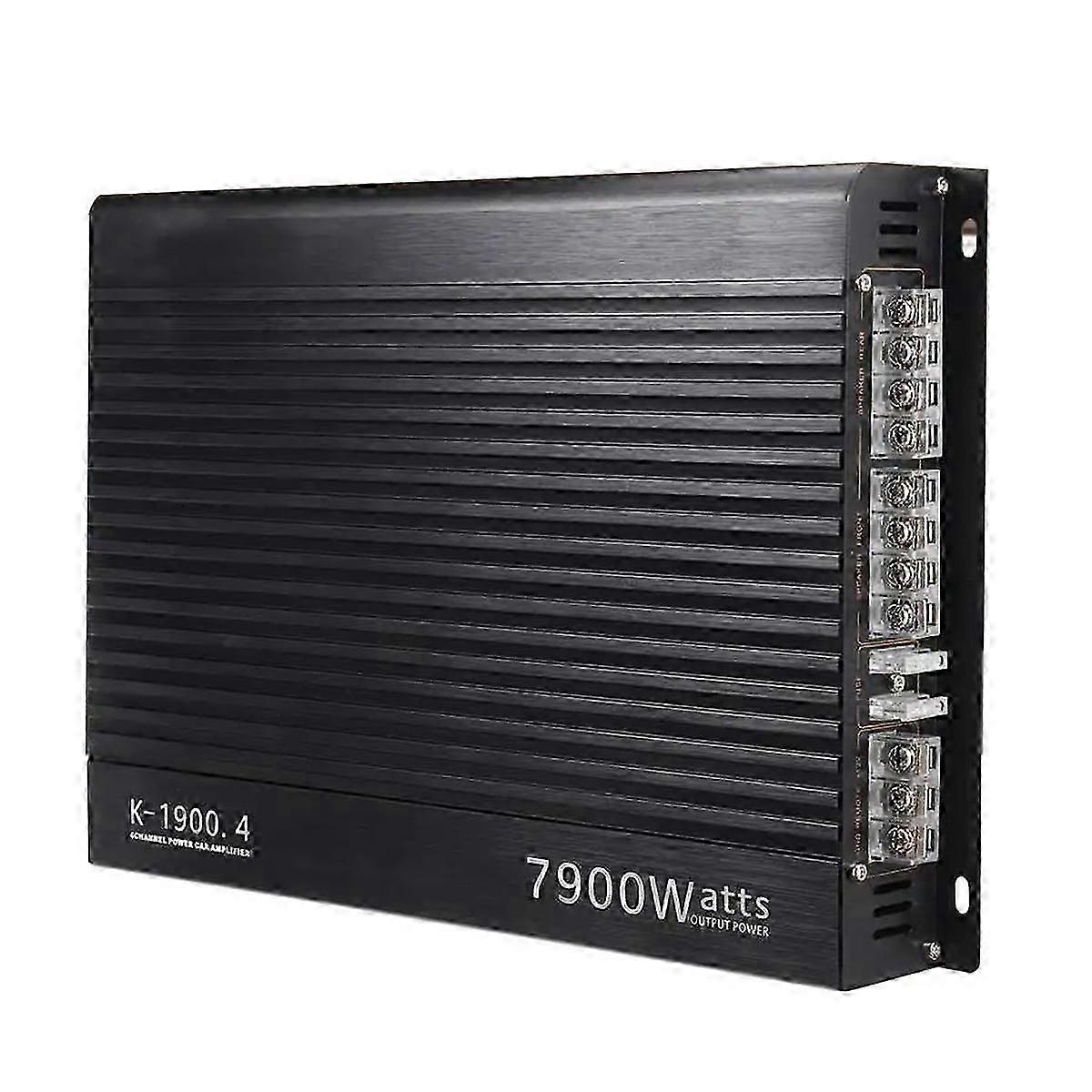 12V 7900W Car Amplifier 4 Channel Powerful Car Audio Subwoofer Aluminum Vehicle Power Stereo Amp Car