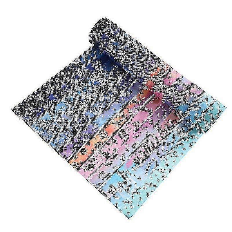 2025 12 Pcs Self-adhesive Paper, Starry Sky Washi Tape, Decorative Paper, Masking Tape, Starry Sky Series Bronzing