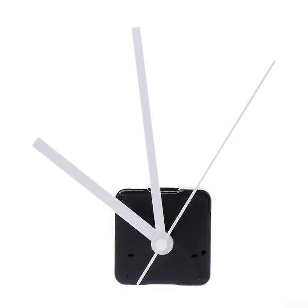Silent Quartz Clock Movement Kit DIY Clock Mechanism Replacement, 13mm Shaft, 5.5mm Thread, White, For 23mm Panels