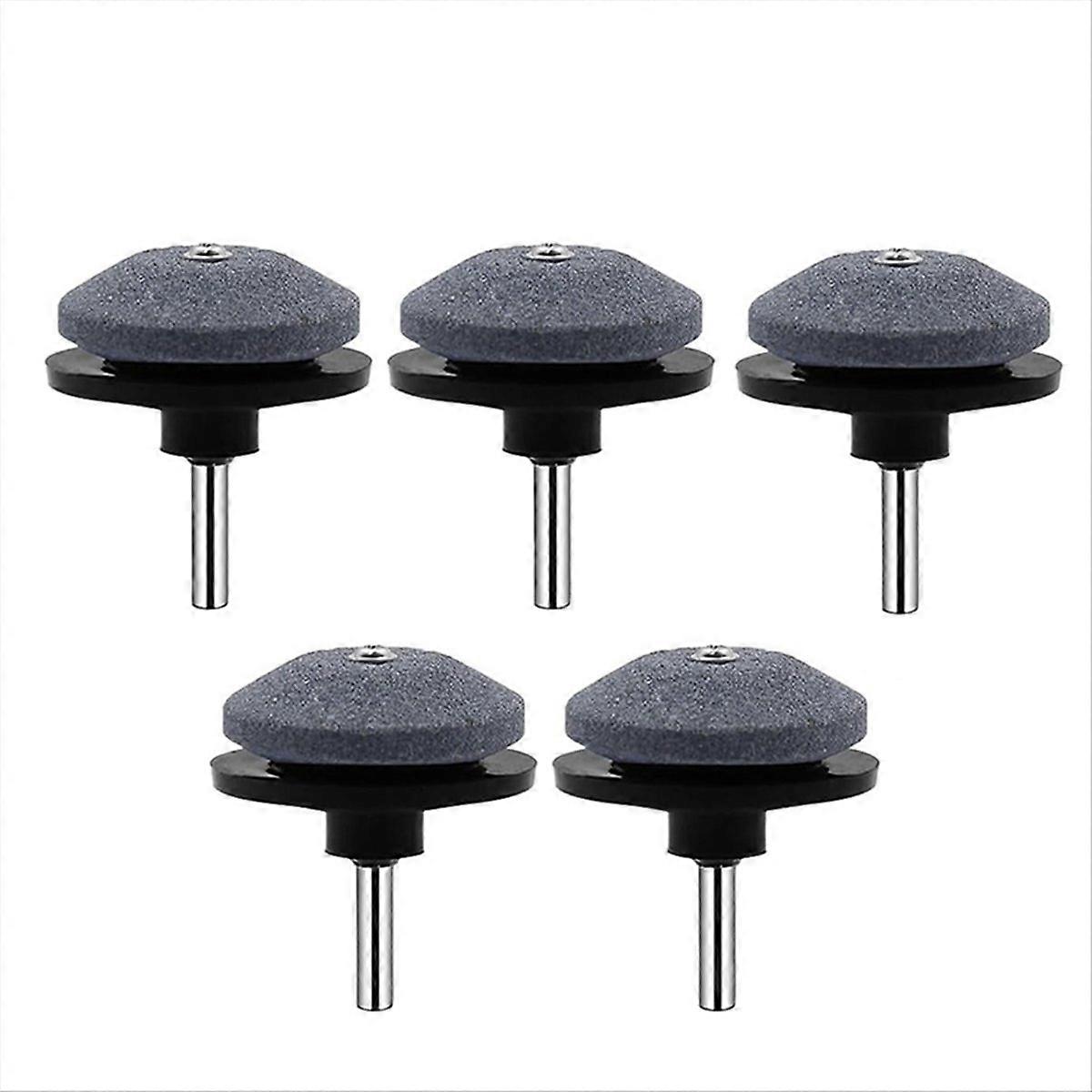 5PCS Lawnmower Dull Blade Sharpener, Lawn Mower Blade Sharpener Black