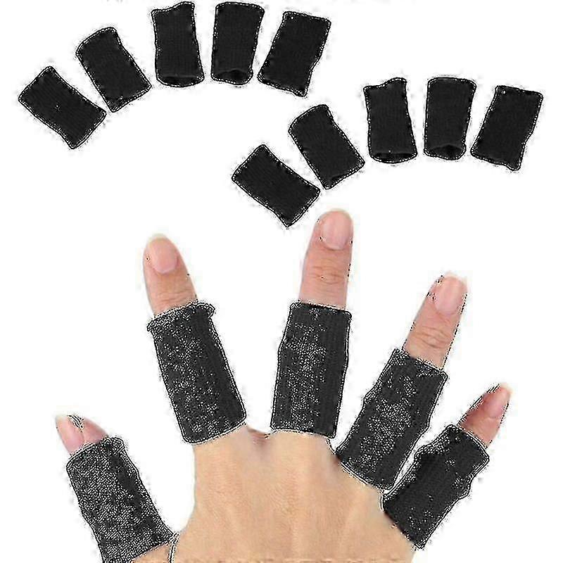 Finger Protector Sleeve, 10 Pcs Stretch Flexible Finger Splint Support