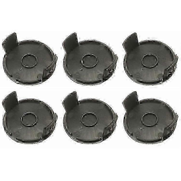 مجموعة من 6 أغطية بكرة متوافقة مع قطع غيار ماكينة تشذيب الحديقة بجانب الحديقة TLP-01-1 hwy